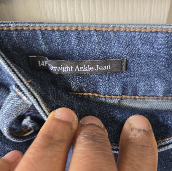Talbots Jeans Womens 14P Blue Stovepipe Stretch Denim High Rise 36×24 - Picture 9 of 12